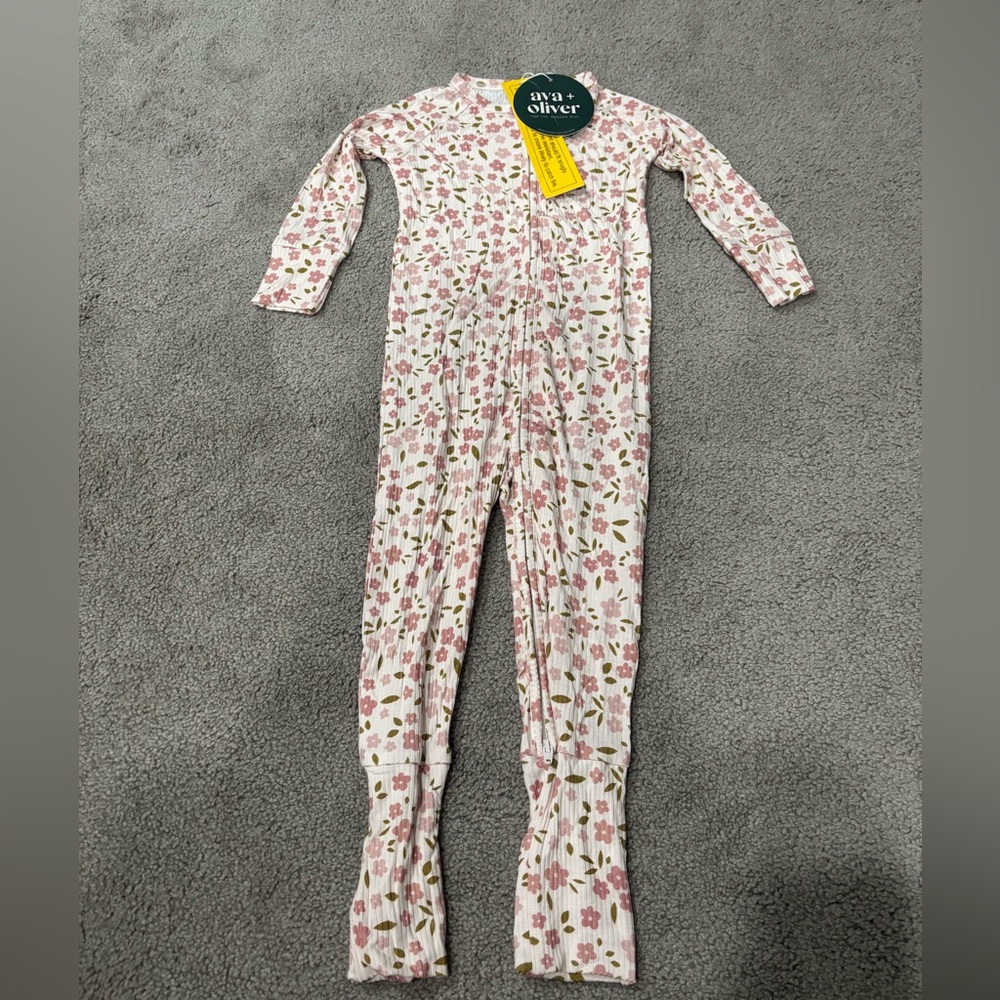 Ava and Oliver Zip Romper